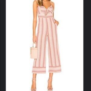 JOA Revolve Linen Tie Front Jumpsuit 💕